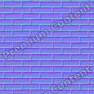 seamles wall bricks normal map 0008